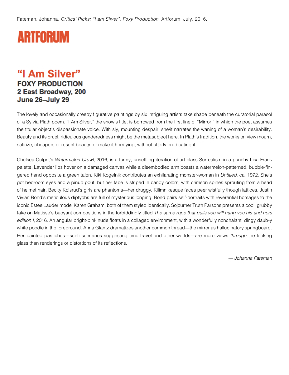 Artforum, July 2016