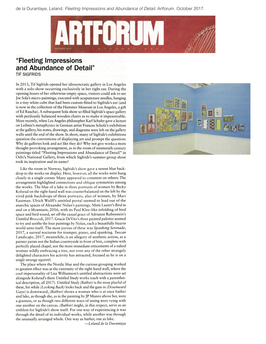 Artforum, October 2017